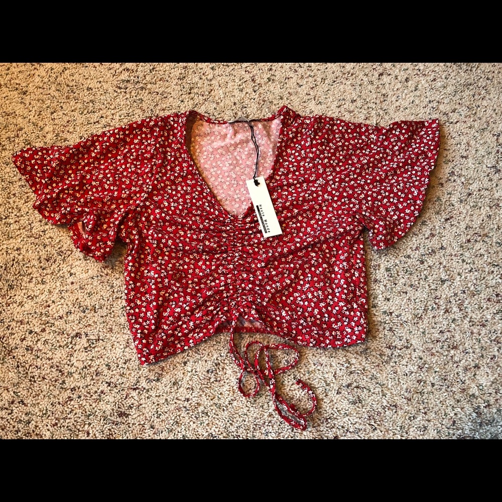 Floral crop top